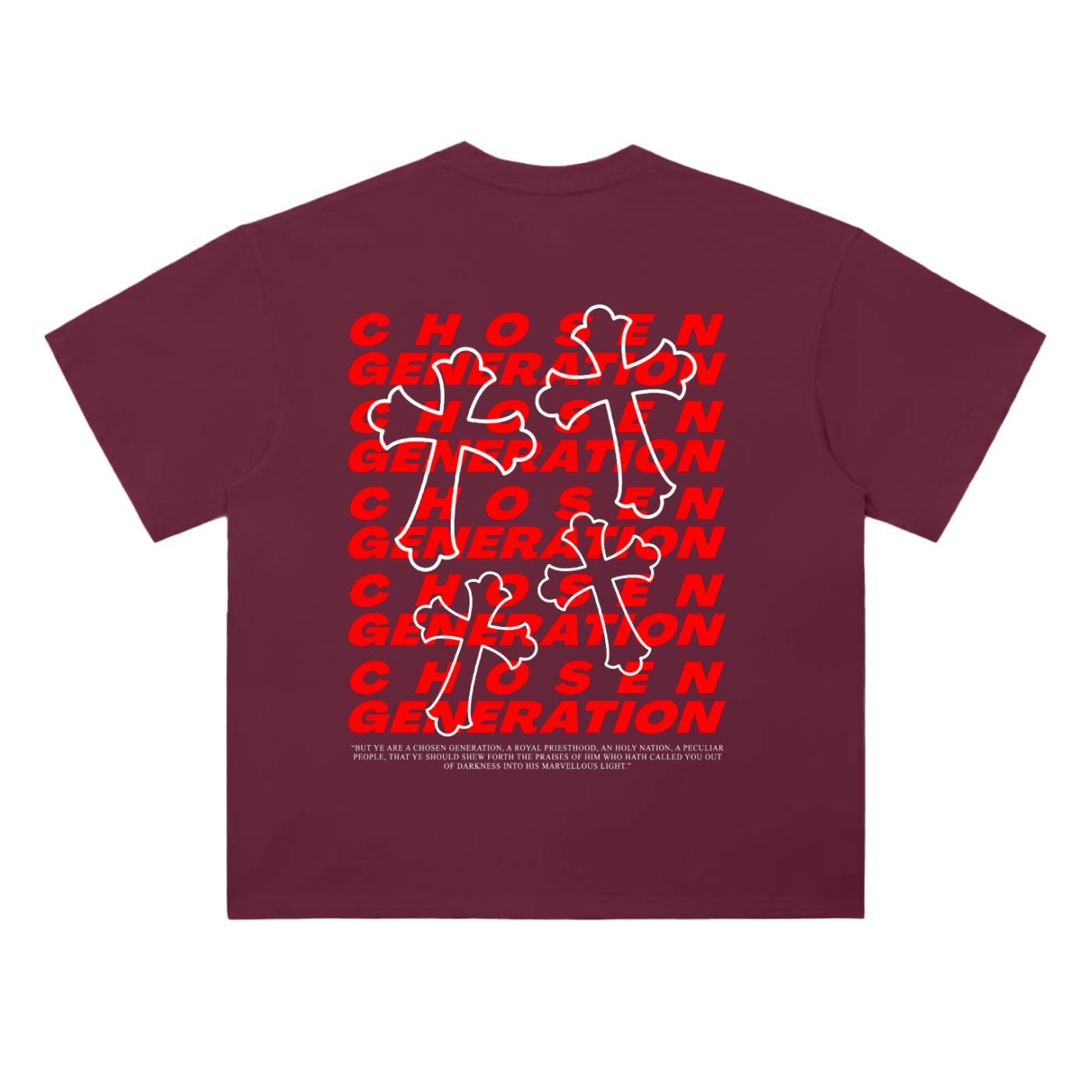 Chosen Generation Tee (BURGUNDY)